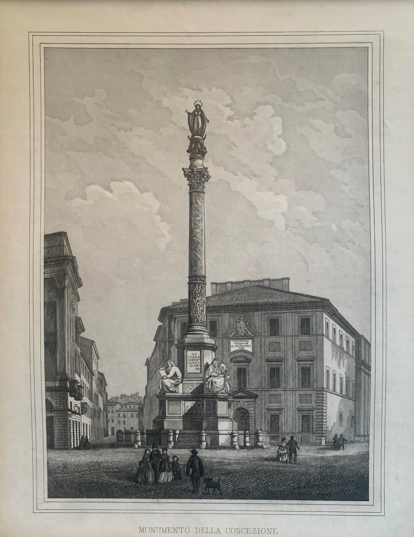 Pair of Roman Architectural Etchings by Giovanni Cottafavi