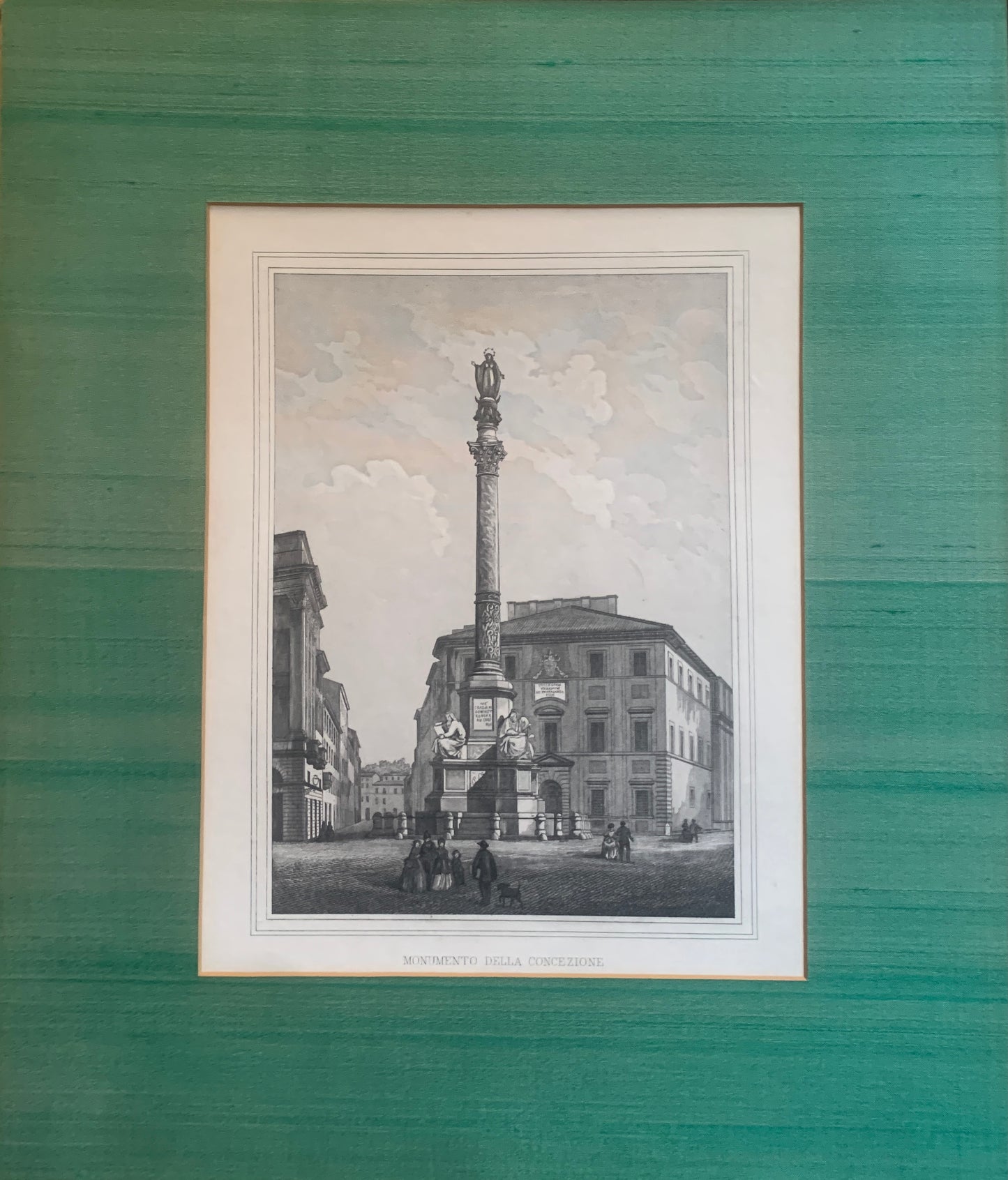 Pair of Roman Architectural Etchings by Giovanni Cottafavi