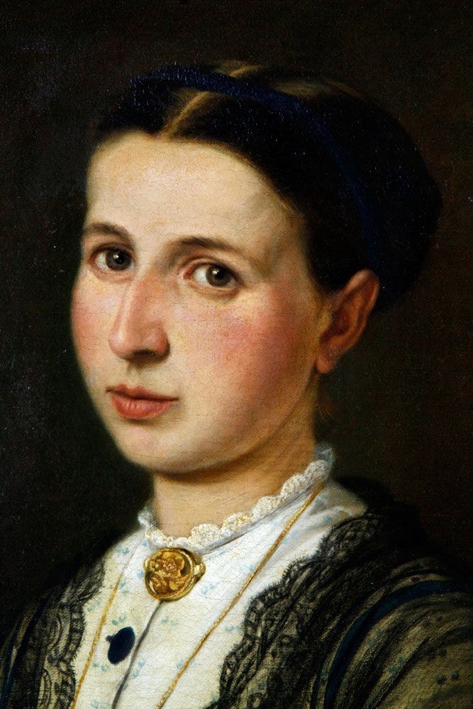 Pair of 19th Century Portraits by Herman Ludwig Heubner