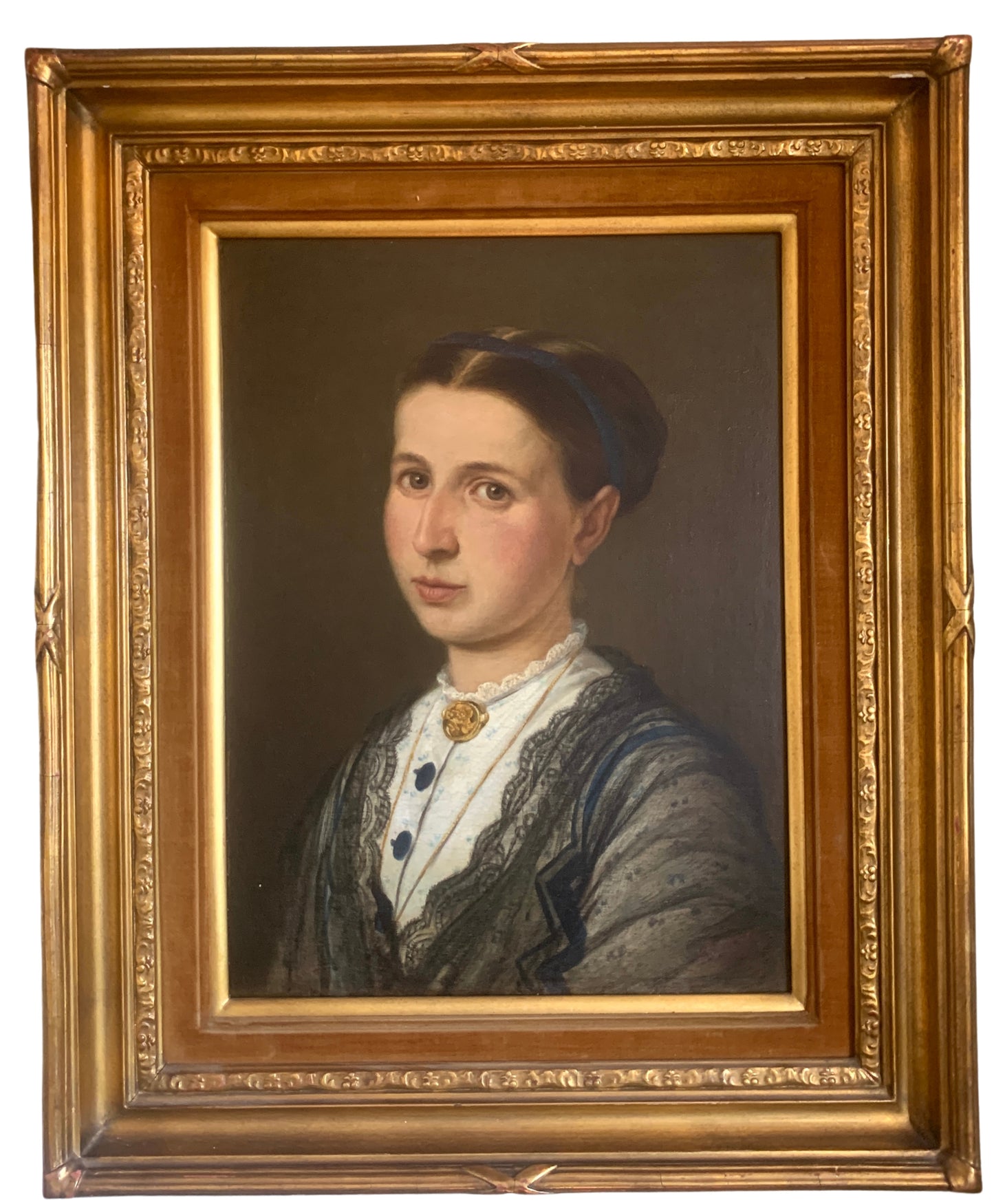 Pair of 19th Century Portraits by Herman Ludwig Heubner