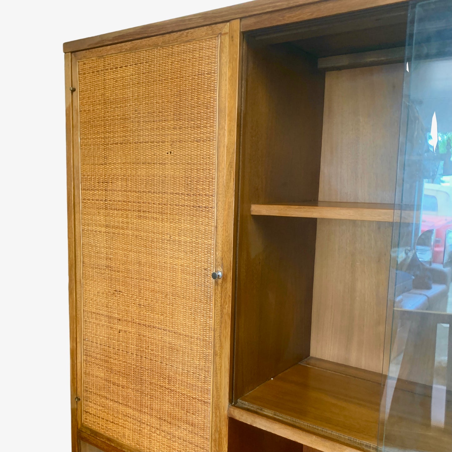 American of Martinsville Credenza with Display Cabinet