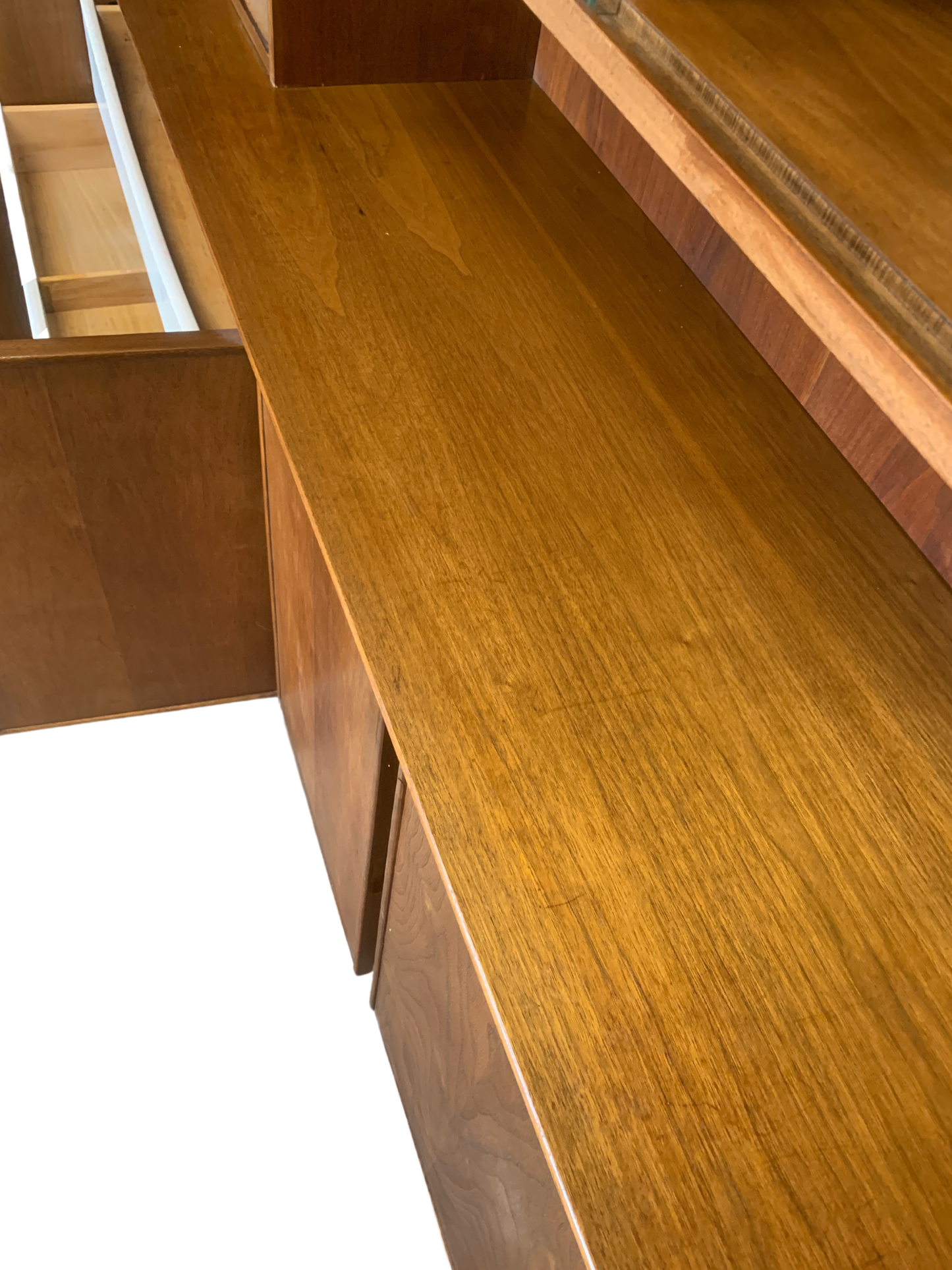 American of Martinsville Credenza with Display Cabinet