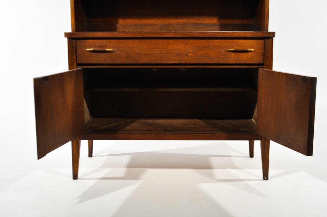 Broyhill Brasilia Standing Hutch and Credenza