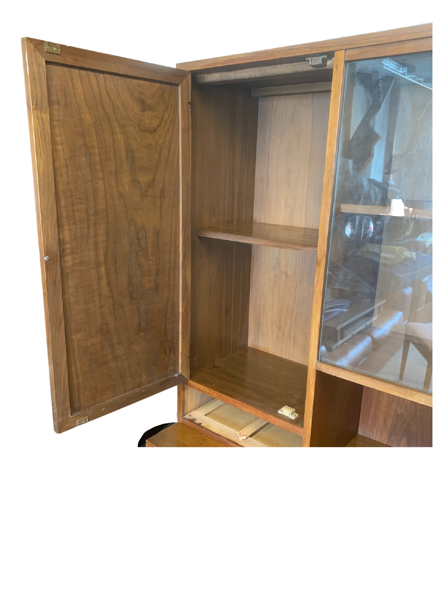 American of Martinsville Credenza with Display Cabinet