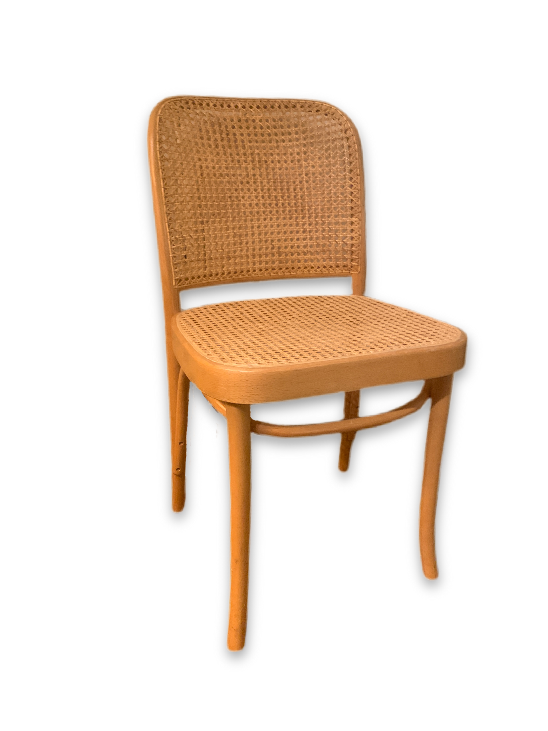 811 'Prague' Chair by Josef Hoffmann for Thonet Bentwood and Cane