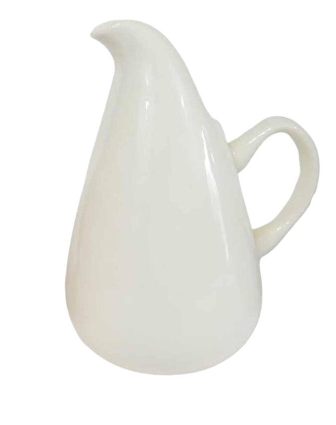 Russel Wright American Modern Pitcher- Raindrop White Grey